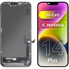 JK LCD displejový modul pre Apple iPhone 14 Plus, verzia In-Cell IC, čierny