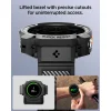  Samsung Galaxy Watch Ultra 2 47mm Spigen Rugged Armor Pro védőtok integrált szíjjal, matt fekete thumbnail