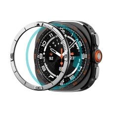  Samsung Galaxy Watch Ultra 2 47mm ezüst Spigen Bezel Tune (Pilot) lünettavédő gyűrű
