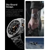  Samsung Galaxy Watch Ultra 2 47 mm ezüst Spigen Bezel Tune Pro (Pilot) védőtok fém előlapkerettel thumbnail
