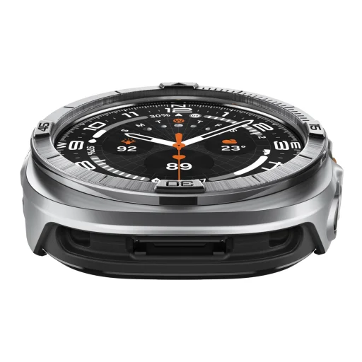 Spigen Bezel Tune Pro (Pilot) ochranné puzdro s kovovým rámčekom pre Samsung Galaxy Watch Ultra 2 47 mm, strieborné - 3