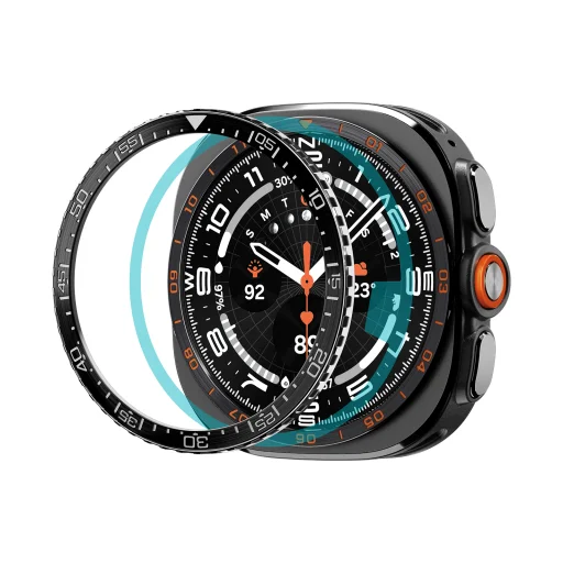Spigen Bezel Tune (Diver) čierny ochranný kryt lunety pre Samsung Galaxy Watch Ultra 2 47mm - 1
