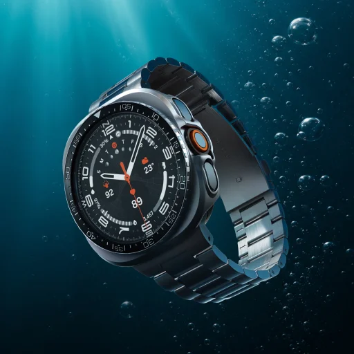 Spigen Bezel Tune (Diver) čierny ochranný kryt lunety pre Samsung Galaxy Watch Ultra 2 47mm - 11