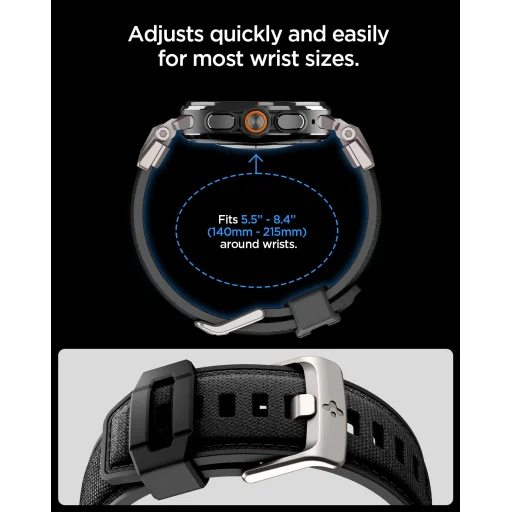 Remienok Spigen DuraPro Armor pre Samsung Galaxy Watch Ultra 2/1 47 mm, čierny - 14