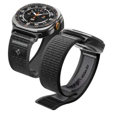 Spigen Athlex Air tkaný nylonový remienok pre Samsung Galaxy Watch Ultra 2/1 47 mm, aktívna čierno-sivá
