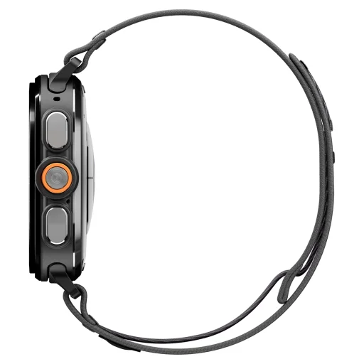 Spigen Athlex Air tkaný nylonový remienok pre Samsung Galaxy Watch Ultra 2/1 47 mm, aktívna čierno-sivá - 5