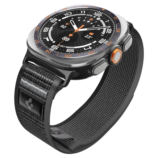 Spigen Athlex Air tkaný nylonový remienok pre Samsung Galaxy Watch Ultra 2/1 47 mm, aktívna čierno-sivá - 10