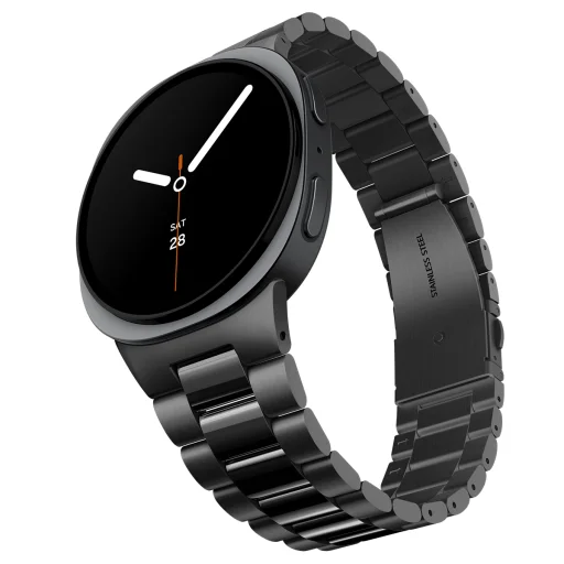 Spigen Modern Fit 316L remienok z nehrdzavejúcej ocele, čierny – Samsung Galaxy Watch 9/8 46mm/44mm/40mm - 2