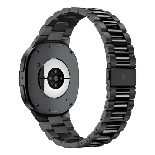 Spigen Modern Fit 316L remienok z nehrdzavejúcej ocele, čierny – Samsung Galaxy Watch 9/8 46mm/44mm/40mm - 4