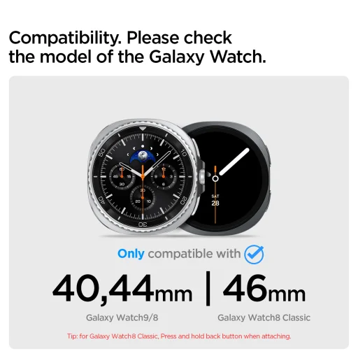 Spigen Modern Fit 316L remienok z nehrdzavejúcej ocele, čierny – Samsung Galaxy Watch 9/8 46mm/44mm/40mm - 9