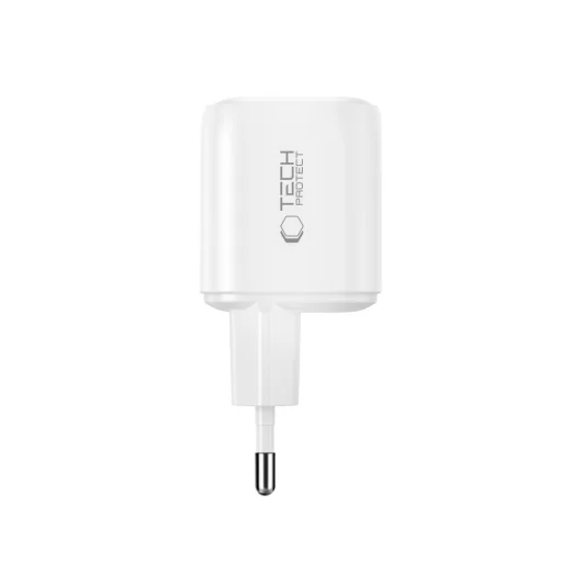 Tech-Protect NCA100W-GaN 100W 3-portová sieťová nabíjačka, biela - 4