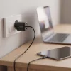 Tech-Protect NCA100W-GaN 100W 3-portová sieťová nabíjačka, čierna thumbnail
