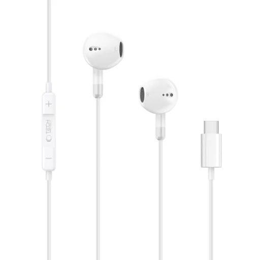 Tech-Protect Ultraboost Core G4 USB-C káblové slúchadlá, biele - 2