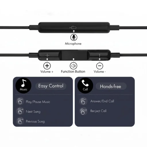 Tech-Protect Ultraboost Core G4 USB-C káblové slúchadlá čierne - 4