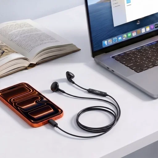 Tech-Protect Ultraboost Core G4 USB-C káblové slúchadlá čierne - 5