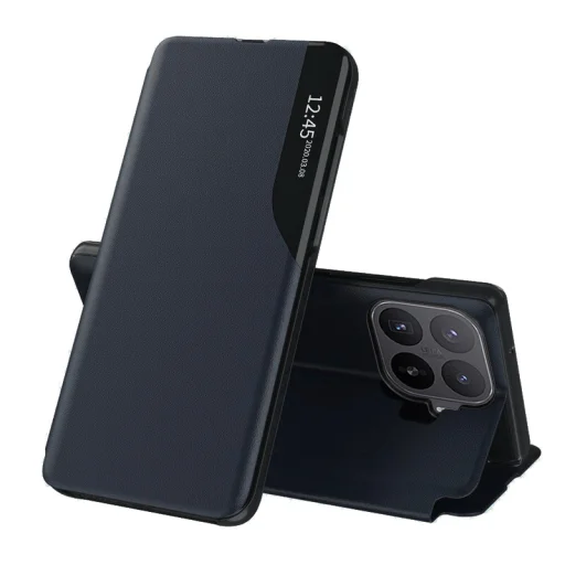 Xiaomi 17T Pro tmavomodré knižkové puzdro Techsuit eFold Series - 1