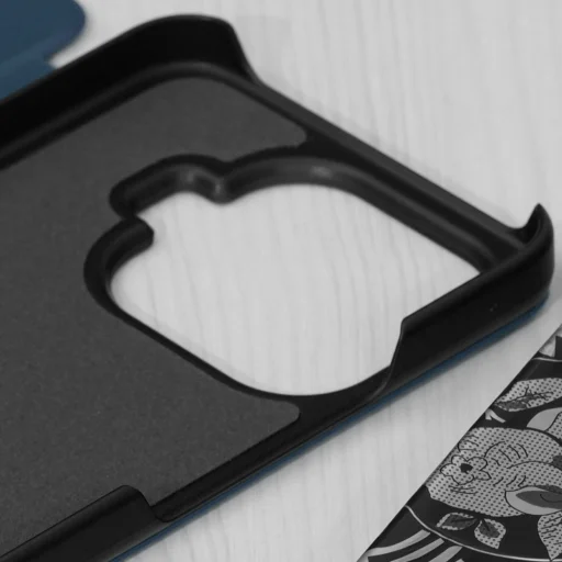 Xiaomi 17T Pro tmavomodré knižkové puzdro Techsuit eFold Series - 3