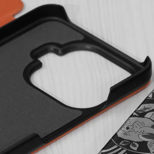 Xiaomi 17T Pro oranžové knižkové puzdro Techsuit eFold Series - 3