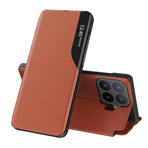 Xiaomi 17T Pro oranžové knižkové puzdro Techsuit eFold Series - 1