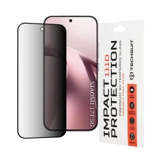 Xiaomi 17T čierne Techsuit 111D Privacy celoplošné ochranné tvrdené sklo