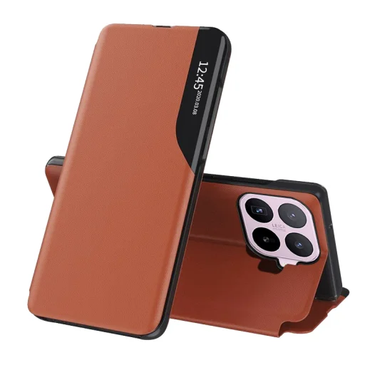 Xiaomi 17T oranžové knižkové puzdro Techsuit eFold Series - 1