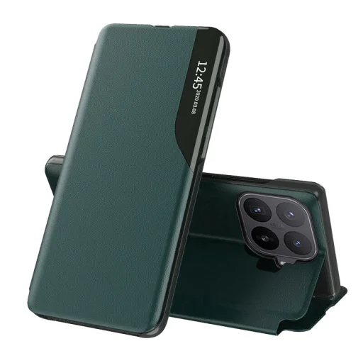 Xiaomi 17T Pro tmavozelené knižkové puzdro Techsuit eFold Series - 1
