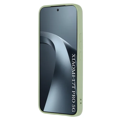 Xiaomi 17T Pro mätovo zelené silikónové puzdro Techsuit SoftFlex - 2