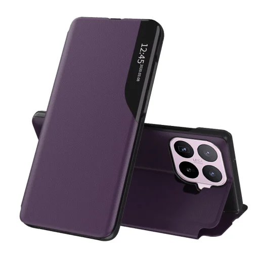 Knižkové puzdro Techsuit eFold Series pre Xiaomi 17T, fialové - 1
