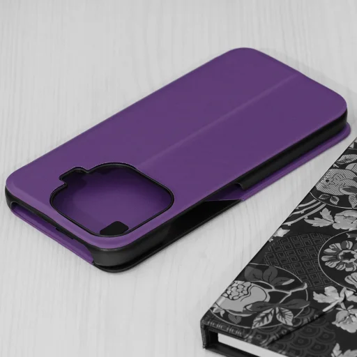Knižkové puzdro Techsuit eFold Series pre Xiaomi 17T, fialové - 2