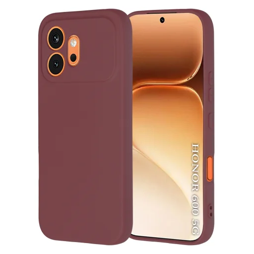 Honor 600 slivkovo červené puzdro Techsuit SoftFlex - 1