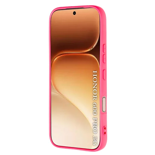 Silikónové puzdro Techsuit SoftFlex pre Honor 600 Pro, žiarivo ružové - 2