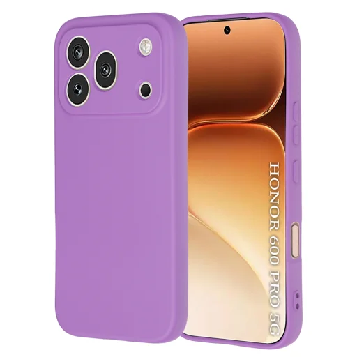 Honor 600 Pro fialové silikónové puzdro Techsuit SoftFlex - 1