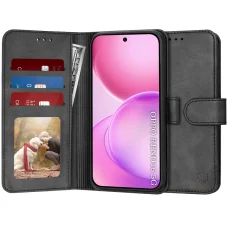  Oppo Reno16 fekete Techsuit Diary Book flip tok