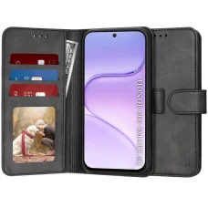 Techsuit Diary Book knižkové puzdro pre Honor 600 Smart, čierne puzdro