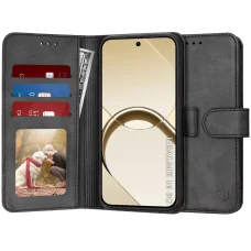  Realme 16 5G fekete Techsuit Diary Book flip tok