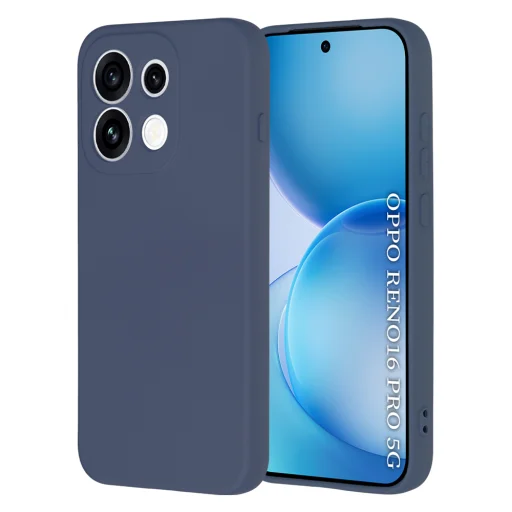 Techsuit SoftFlex silikónový kryt pre Oppo Reno16 Pro, námornícka modrá - 1