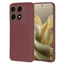 Techsuit SoftFlex silikónové puzdro na Motorola Edge 70 Pro, slivkovo červené