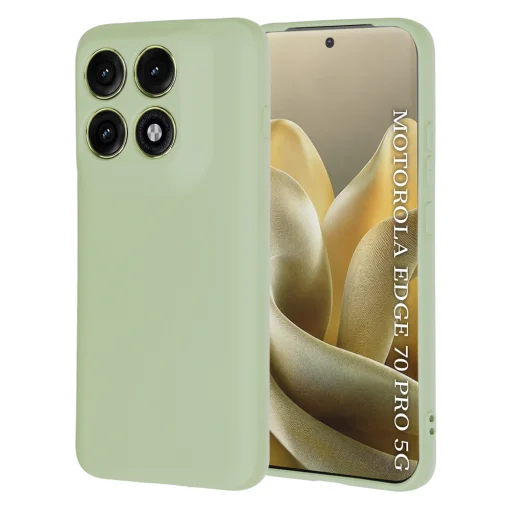 Techsuit SoftFlex silikónové puzdro pre Motorola Edge 70 Pro, mätovozelená - 1