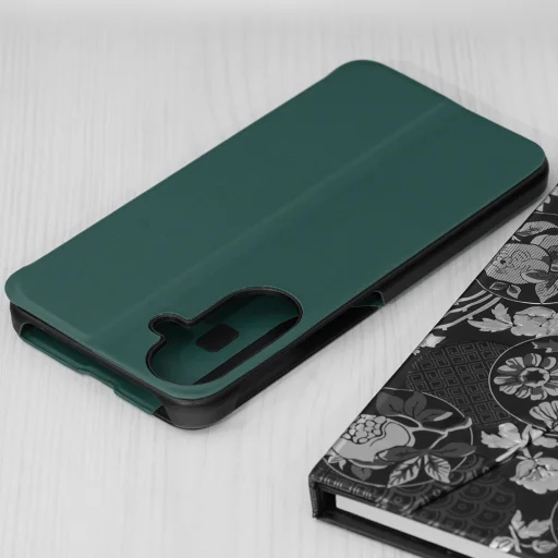 Techsuit eFold Series könyvtok Samsung Galaxy A27 5G készülékhez, sötétzöld tok - 2