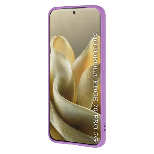 Silikónové puzdro Techsuit SoftFlex pre Motorola Edge 70 Pro, fialové - 2