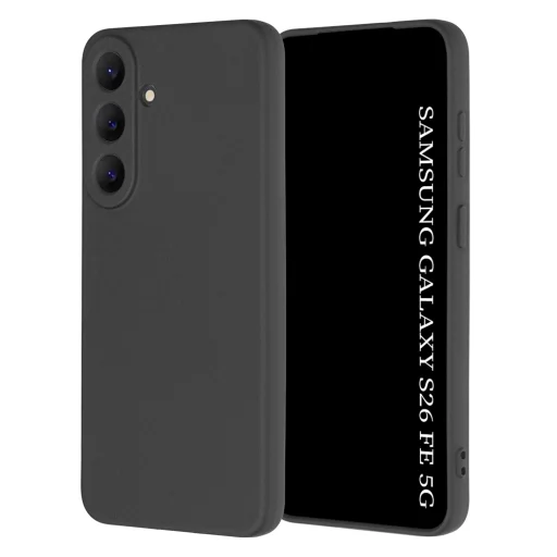 Techsuit SoftFlex silikónové puzdro pre Samsung Galaxy S26 FE / S25 FE, čierne puzdro - 1