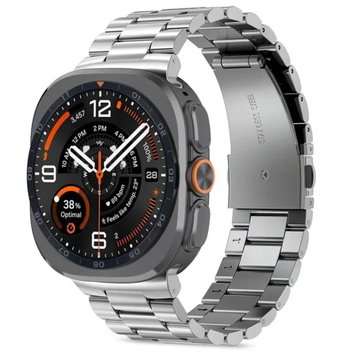 Samsung Galaxy Watch Ultra 1 / 2 (2024–2026) 47 mm strieborný Tech-Protect Stainless remienok z nehrdzavejúcej ocele - 1