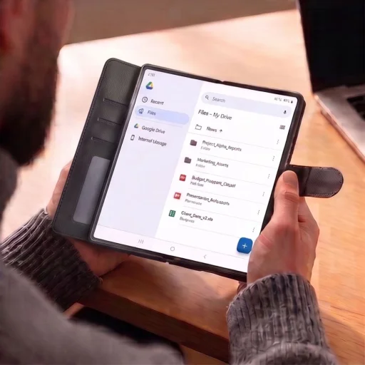 Samsung Galaxy Z Fold 8 Ultra čierne peňaženkové puzdro Tech-Protect Wallet - 6
