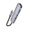 Hoco HB28 6 v 1 USB-C hub adaptér čierny thumbnail
