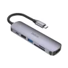Hoco HB28 6 az 1-ben USB-C hub adapter fekete thumbnail