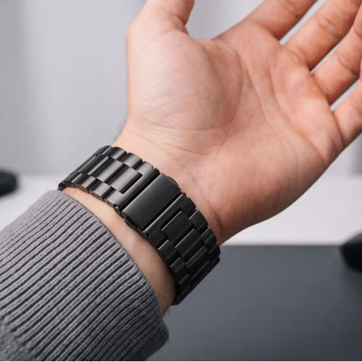 Samsung Galaxy Watch 8 / 9 / Classic (40 / 44 / 46 mm) čierny nerezový remienok Tech-Protect Stainless - 4