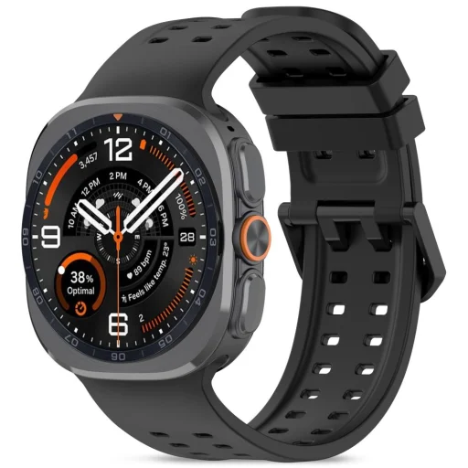 Samsung Galaxy Watch Ultra 1 / 2 (2024–2026, 47 mm) čierny silikónový športový remienok Tech-Protect Silicone Air - 1