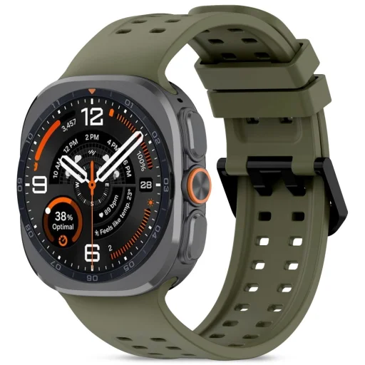 Samsung Galaxy Watch Ultra 1 / 2 (2024–2026) 47 mm olivovozelený silikónový remienok Tech-Protect Silicone Air - 1