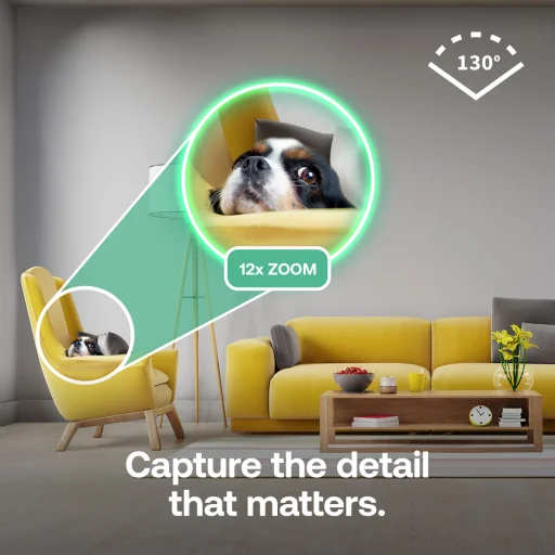 Arlo Essential (Gen.3) 2K interiérová bezpečnostná kamera – súprava 2 kamier – biela - 3