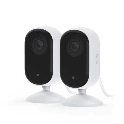Arlo Essential (Gen.3) 2K interiérová bezpečnostná kamera – súprava 2 kamier – biela - 1